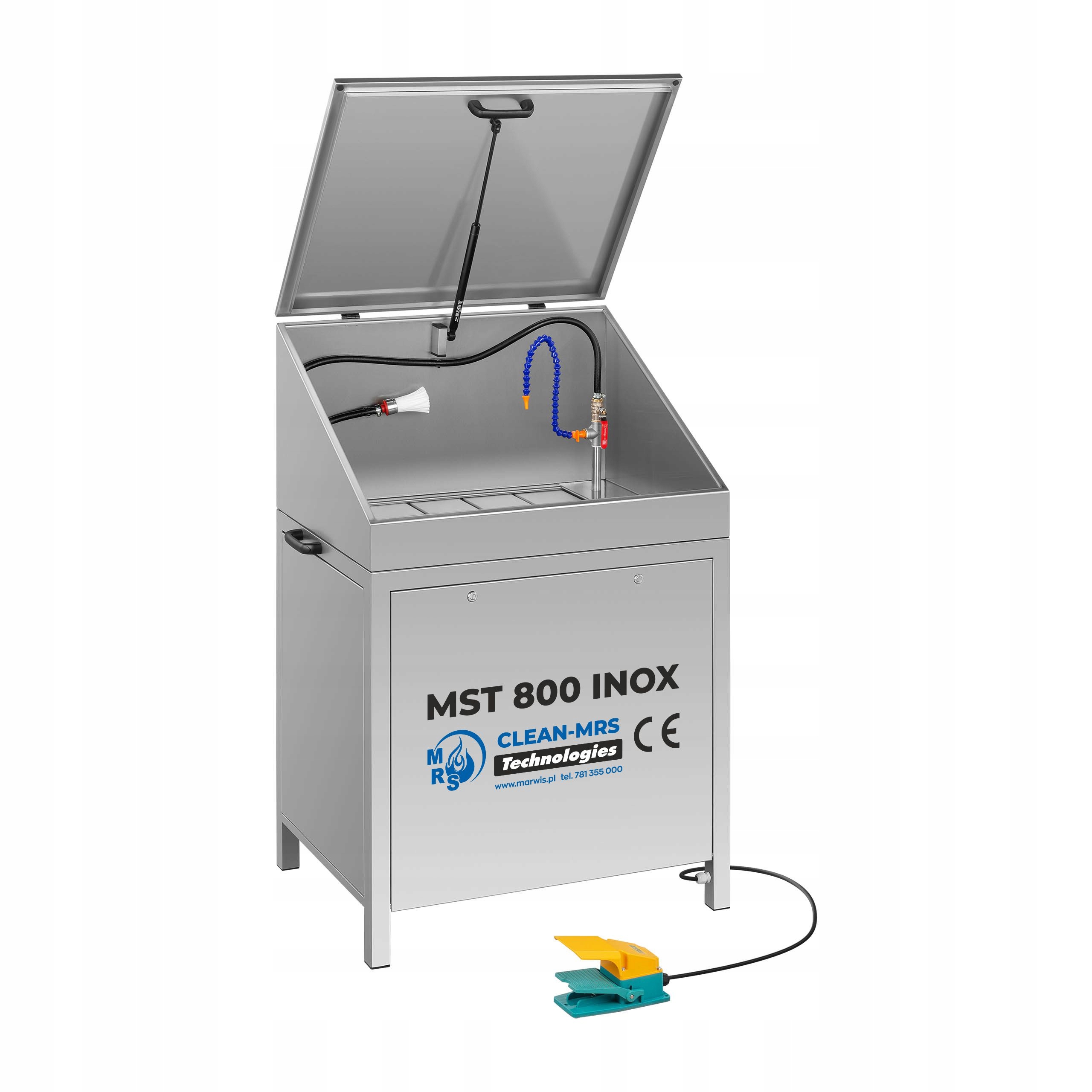 MARWIS ремонтная мойка, стол MST 800 INOX