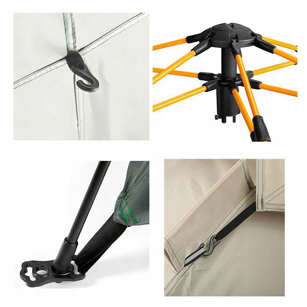 NAMIOT SAMOROZKŁADAJĄCY AUTOMATYCZNY TURYSTYCZNY 2-3 OSOBOWY KEMPINGOWY Maksymalna wysokość wewnętrzna 115 cm