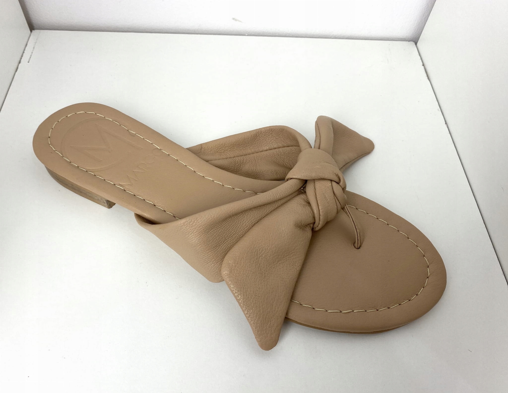 Dámské kožené Nazouváky Margo 01 Béžová 38, Béžová