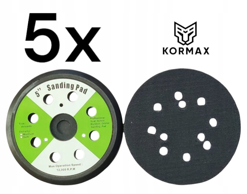 Sada 5ks Brusný talíř 125 mm 8H disk brusná deska na 3 šrouby