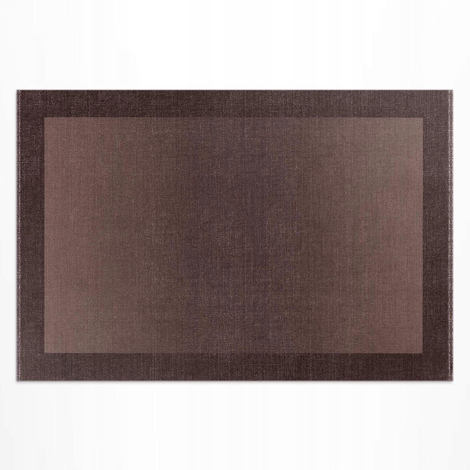Vinylový koberec Balkónový Uv Hnedý rám klasický vzor tkaniny 150 x 100 cm