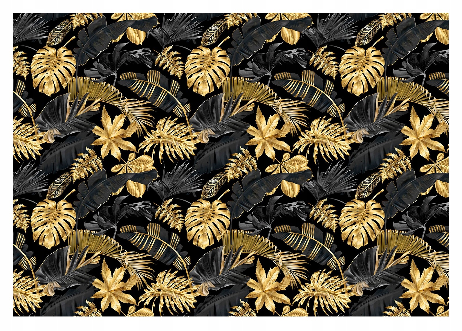 

Fototapeta Złote Liście Monstera Paproci 416x254