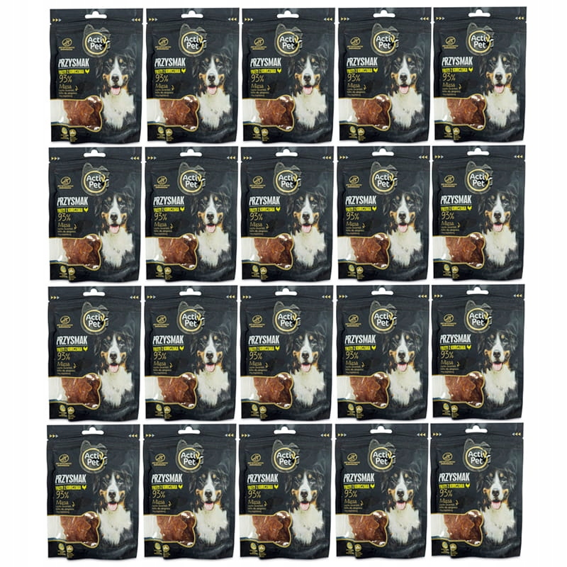 Pamlsek pro velkého psa Kuřecí filé 20x100g Activ Pet