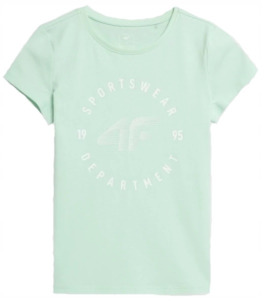 

4F Koszulka Dziewczęca T-shirt JTSD003 164 Mięta