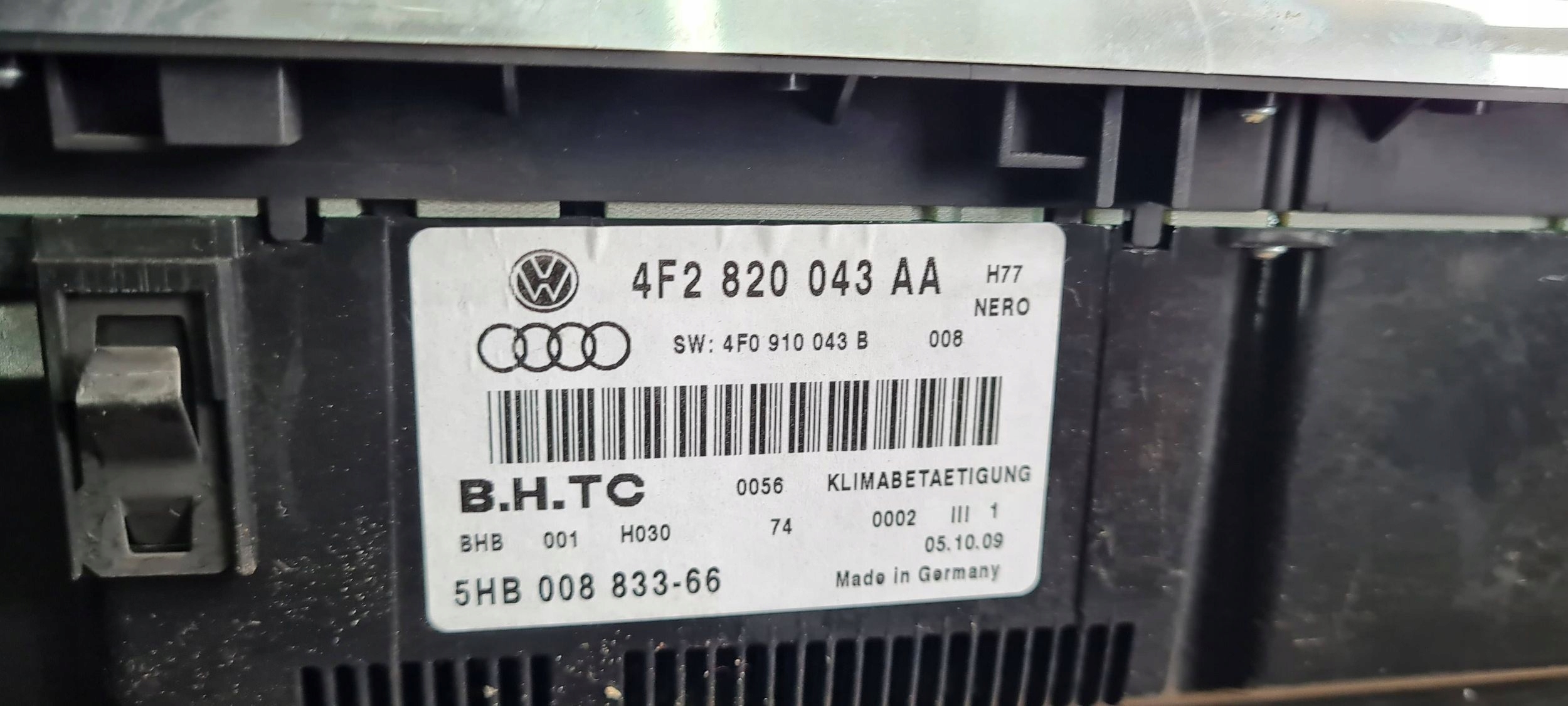 A6 C6 LIFT PANEL klími klimatizaci ANGLIK 4F2820043AA