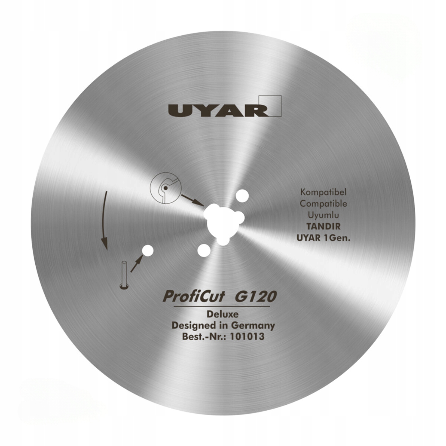 Hladká čepel nože 120 mm pro Tandir 120 Dost 120 Uyar ProfiCut G120