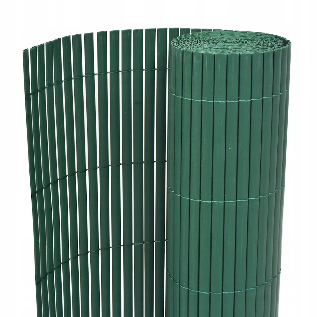Zahradní plot z Pvc, odolný vůči Uv záření, zelený, 90 x 500 cm, 12 mm