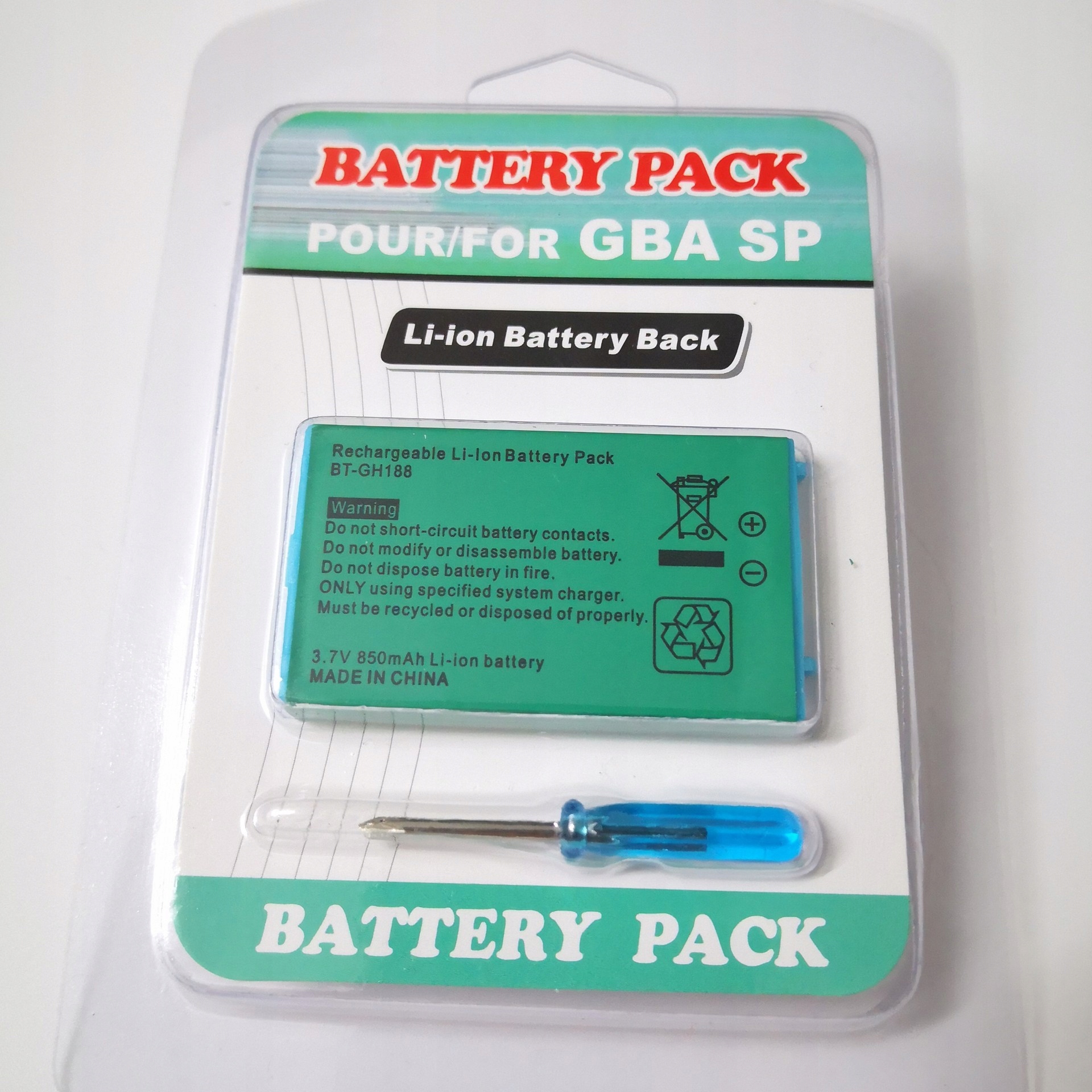 WEWNĘTRZNA BATERIA 850 MAH DLA KONSOL GBA