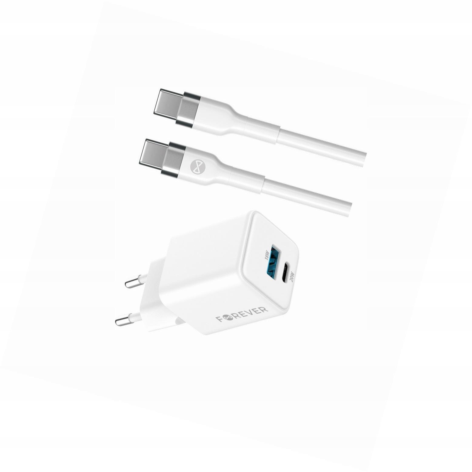 Szybka ładowarka GaN 20W 2 wejścia długim z kablem 2m do Xiaomi Poco X5 5G