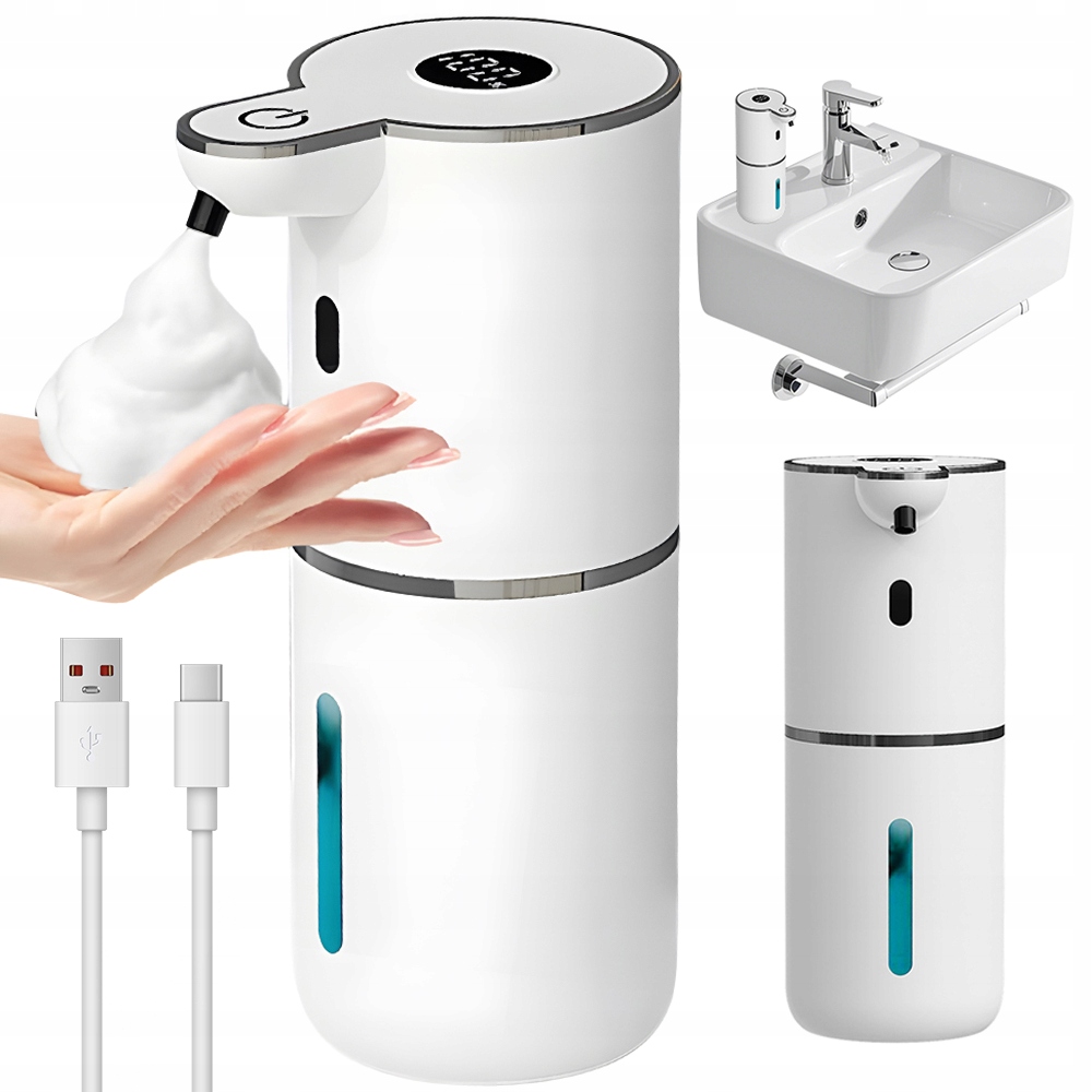 Bezdotykový Dávkovač Mýdla Automatický 6 Nastavitelných Úrovní 380 ML