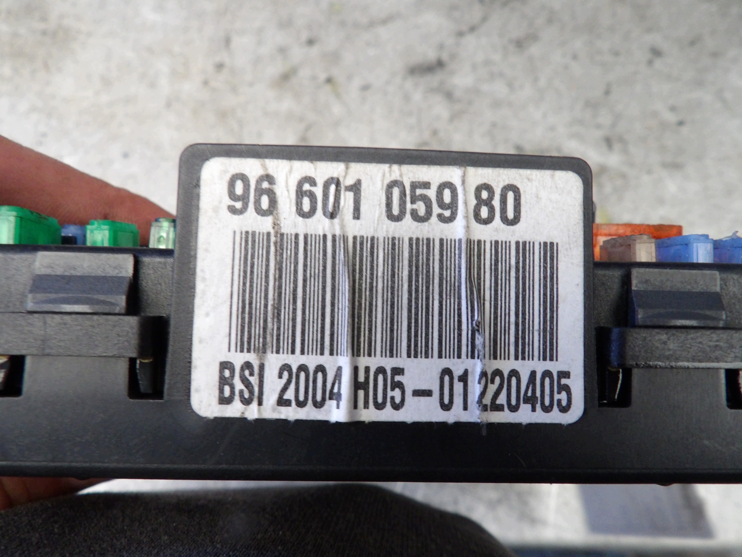 Peugeot 307 CC module BSI fuse box