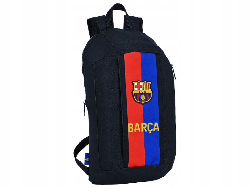 Fc Barcelona Plecaczek 2 Komorowy Fitness 39 CM Siłownia Mini Plecak Blue
