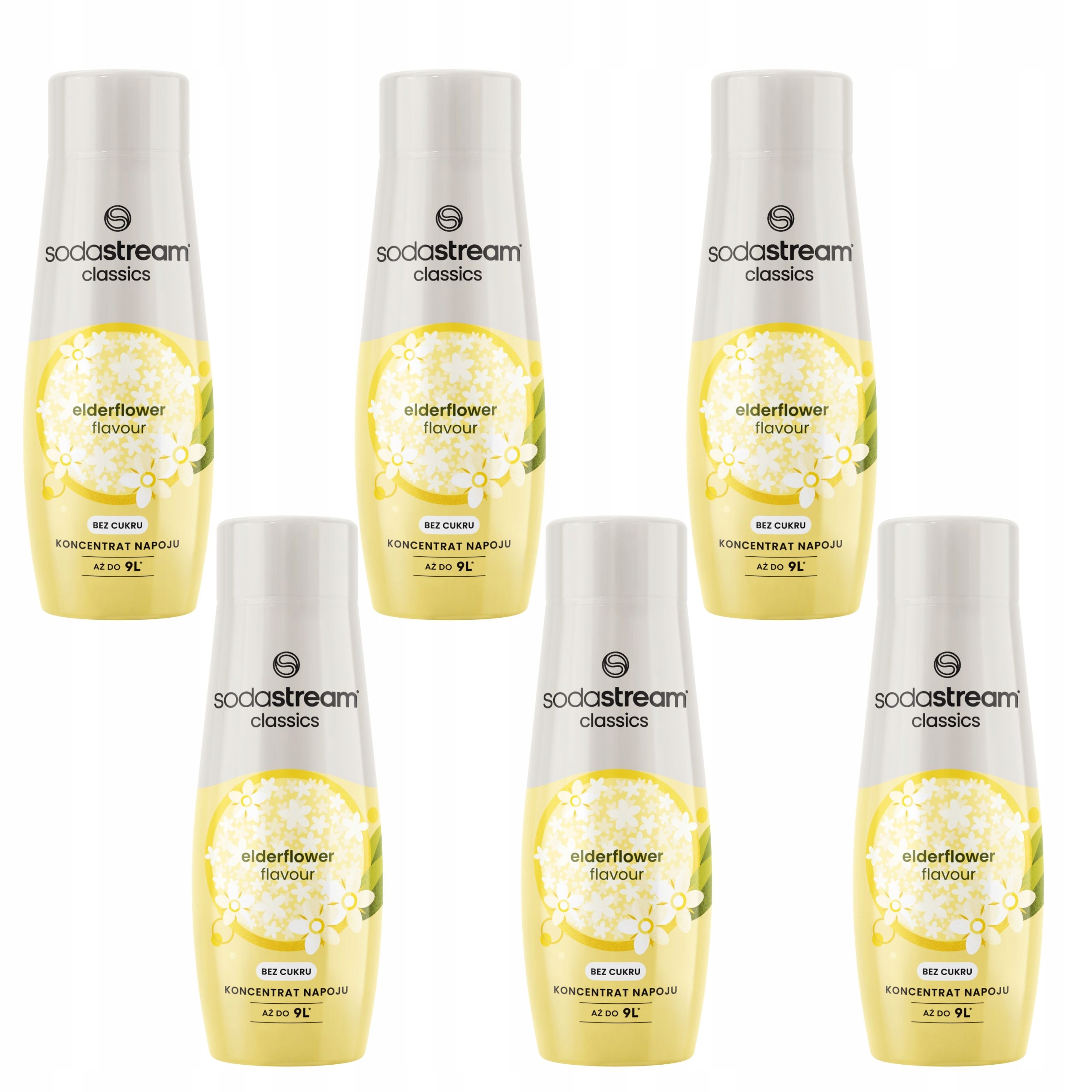 Sirupy do perlivé vody Sodastream 6 x Elderflower s příchutí bezového květu