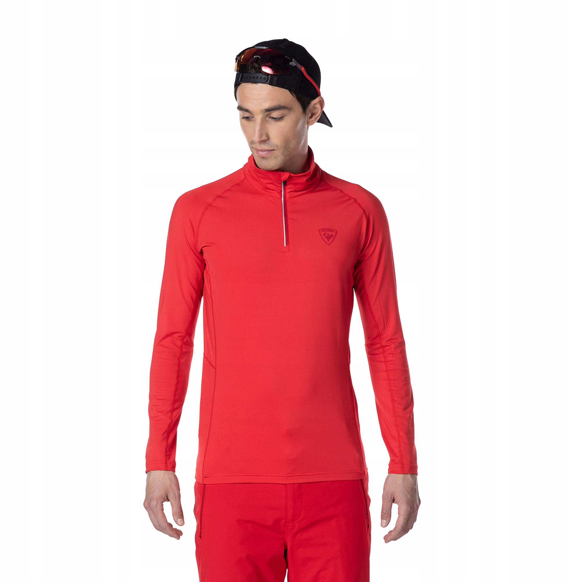 Mikina Rossignol Classique 1/2 Zip sports red L