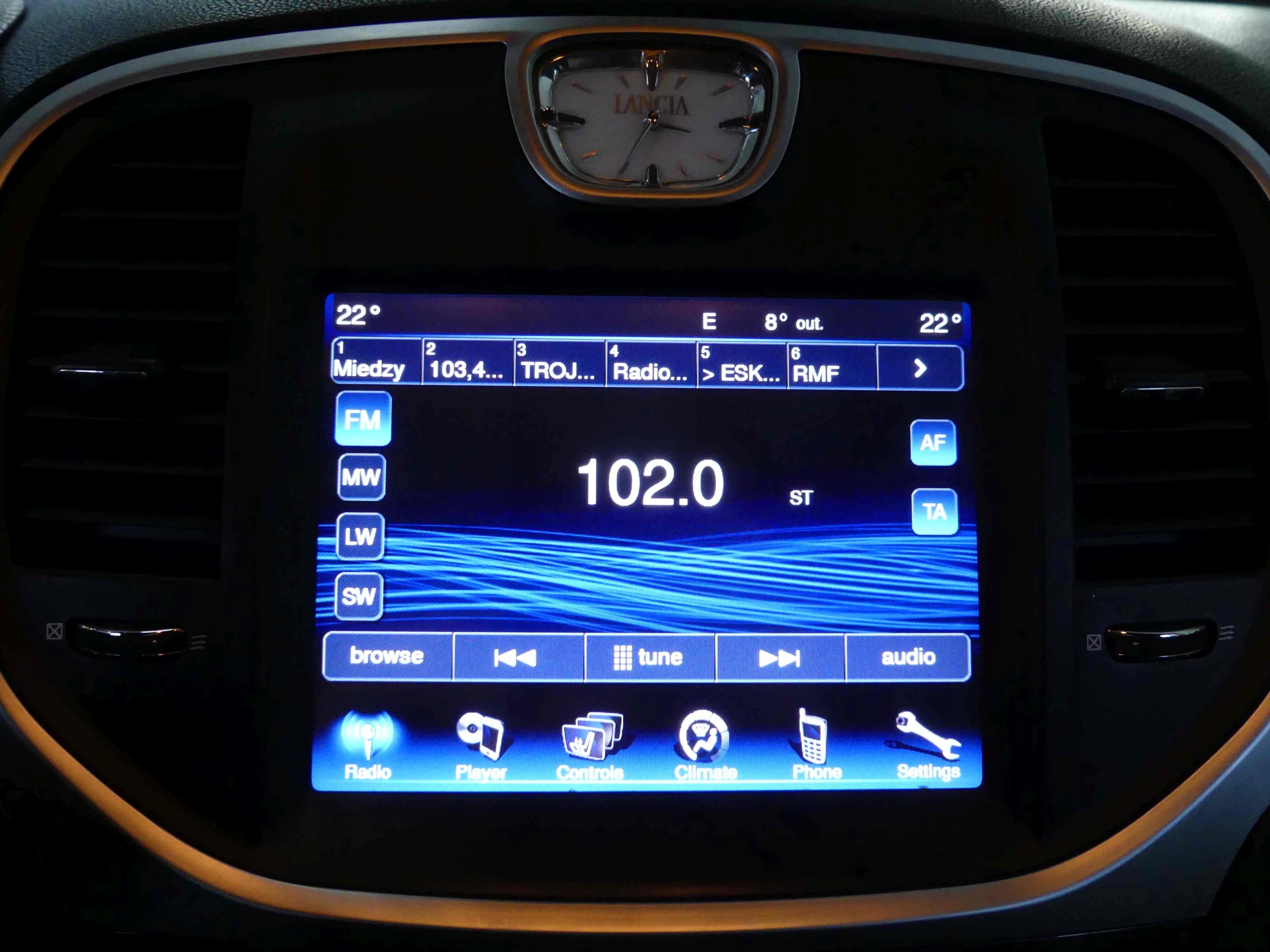 WYSWIETLACZ EKRAN MONITOR LANCIA THEMA II 11 14
