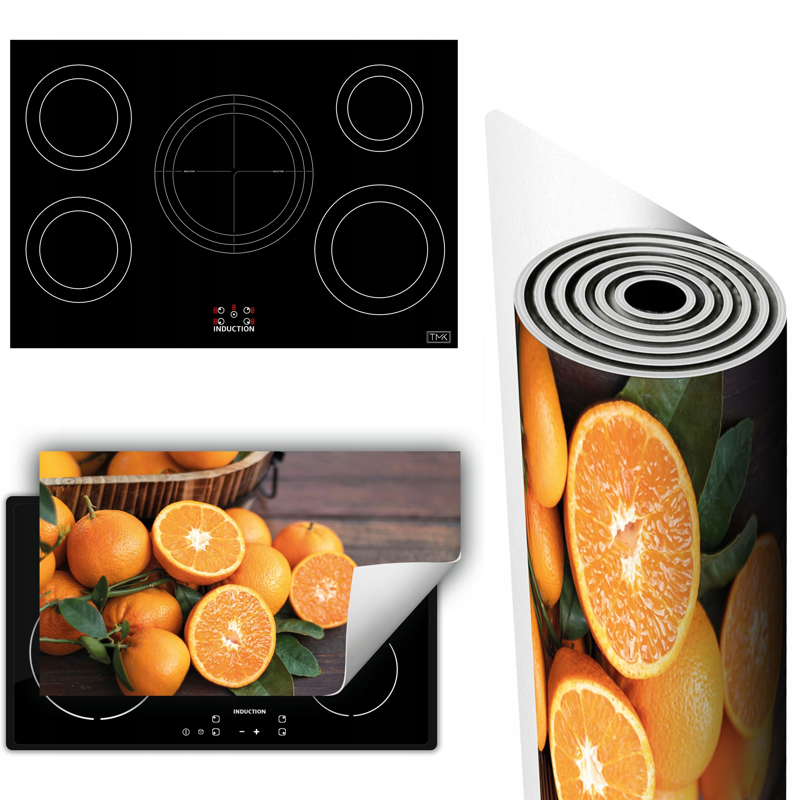 Vinylová Podložka Ochrana Kuchyňské Desky 90x52 oranžová