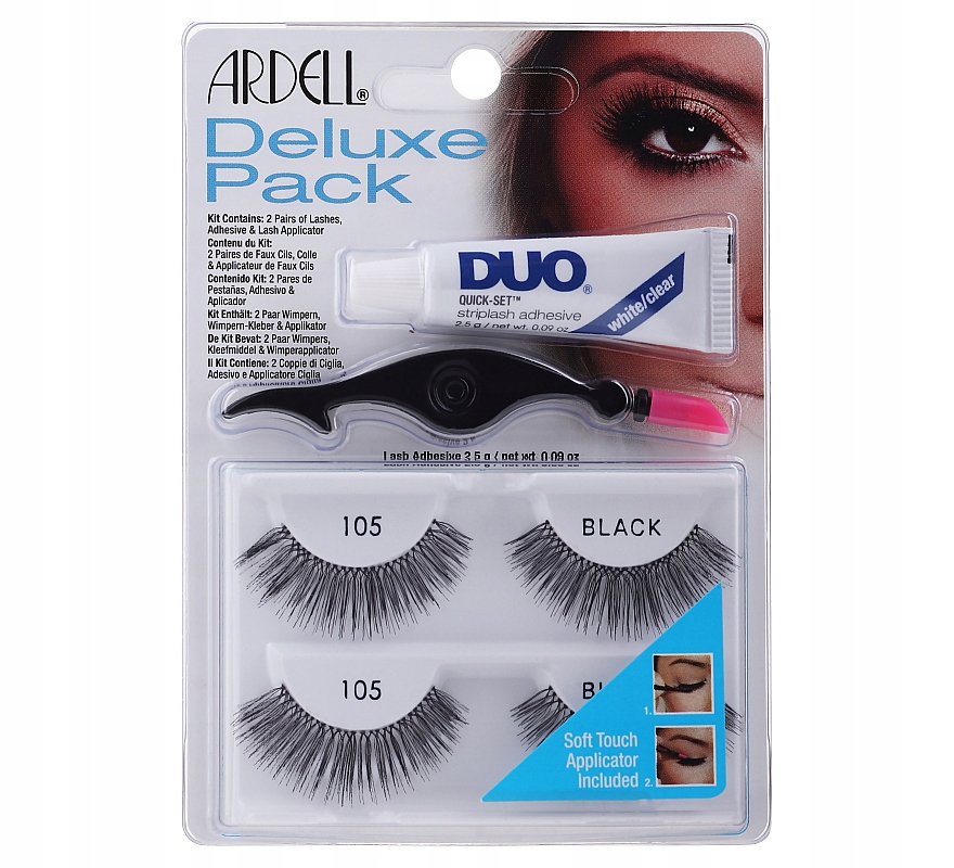 Ardell Deluxe Pack 105 Umělé řasy, černé proužky
