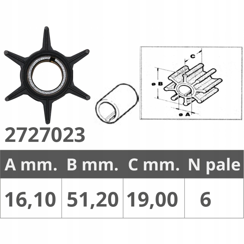Rotor Yamaha, Parsun, Selva, 20-50 Km, 43230