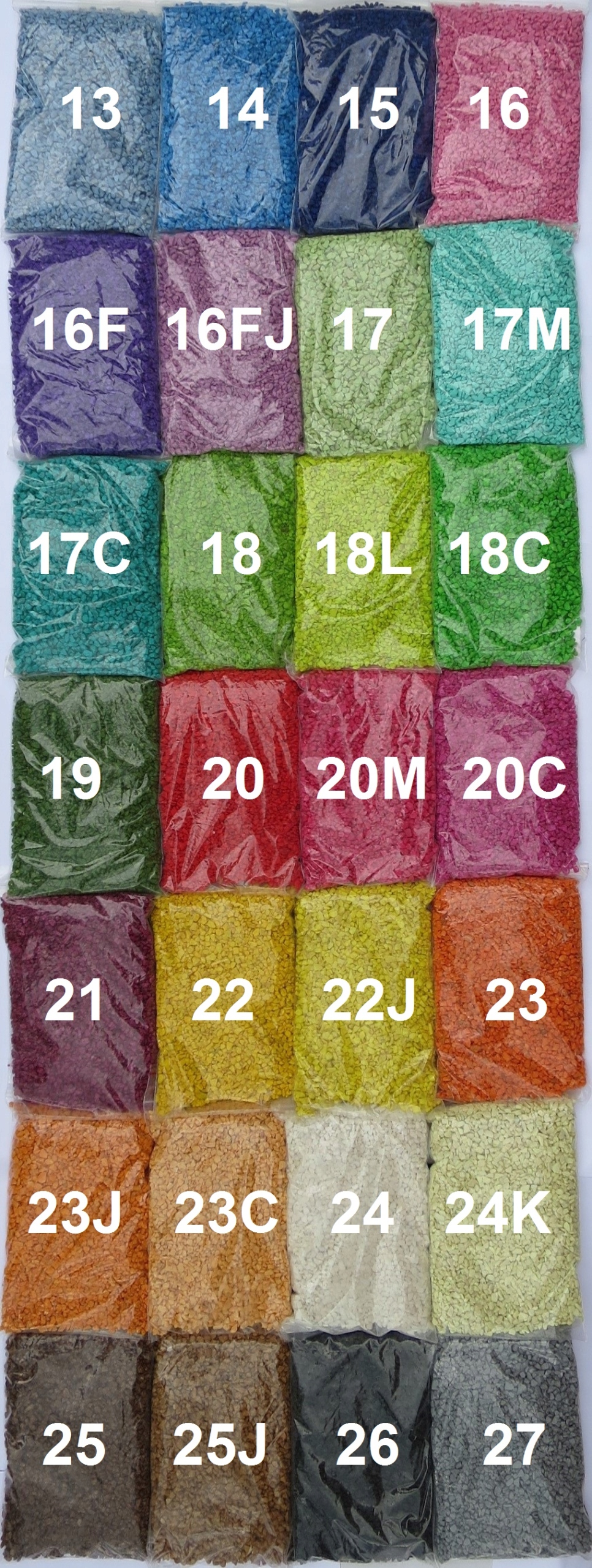 POLSKI PRODUCENT żwirek ozdobny kamień grys każdy kolor jest 1-4 mm 1 kg Wiek dziecka 3 lata +