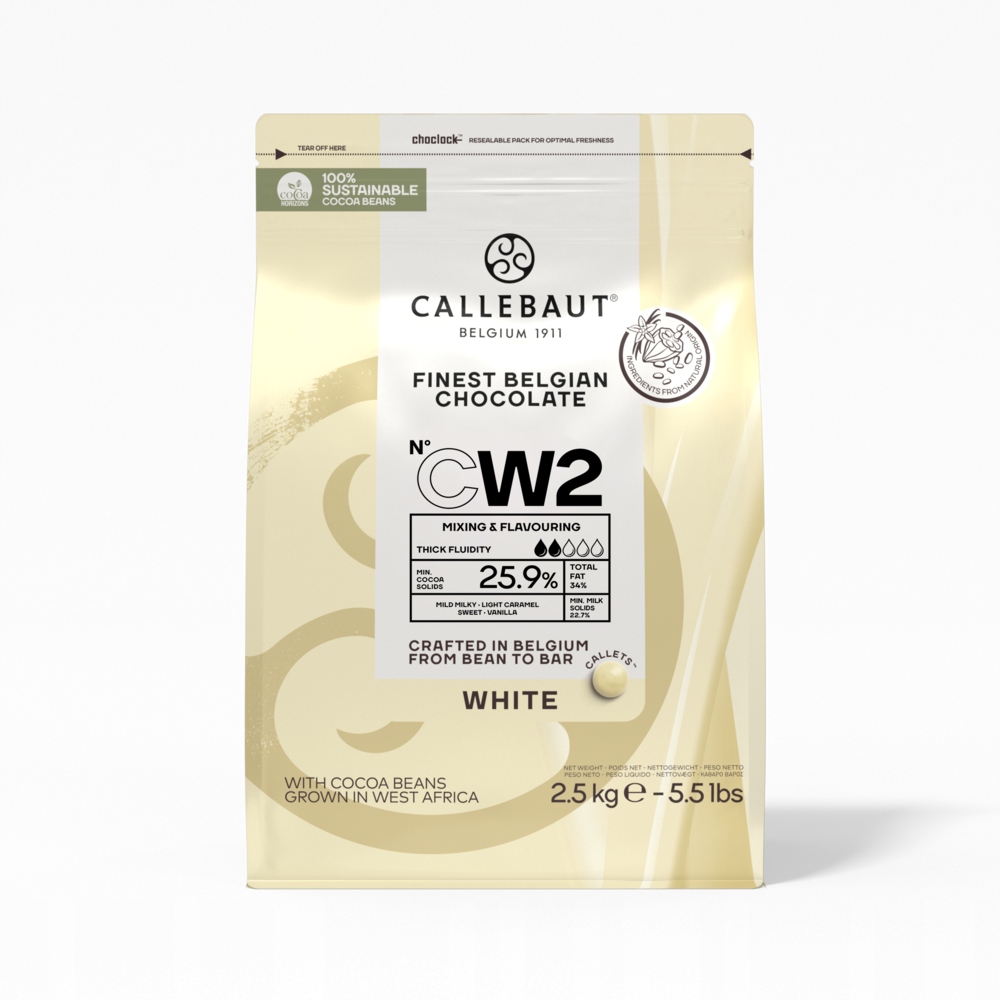 Levně Bílá čokoláda Callebaut 25,9% CW2 2,5 kg