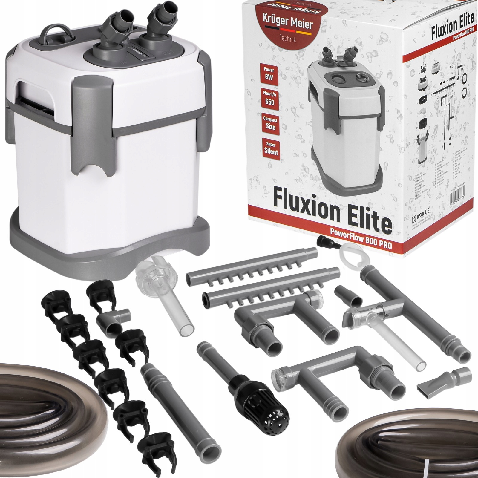 Kelímkový Filtr 50-120 L Akvarijní Filtr Kompakotvy Kurger Fluxion Elite 80