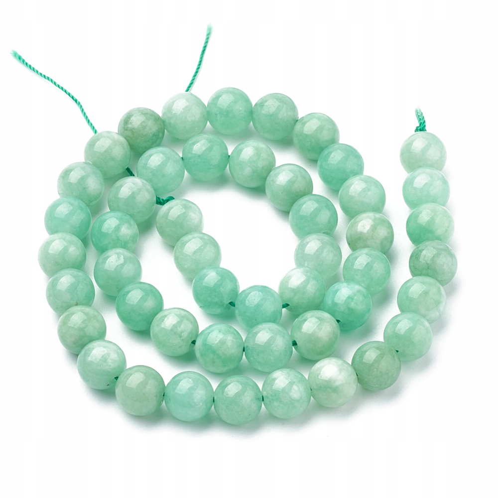 Korálky Přírodní Jadeit Myanmar Kulaté, 10mm, Otvor: 1mm, 36 Ks/37cm/nic
