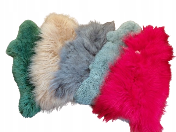 Prírodná ovčia koža Farebný balíček 5 ovčej kože 2. trieda Predaj