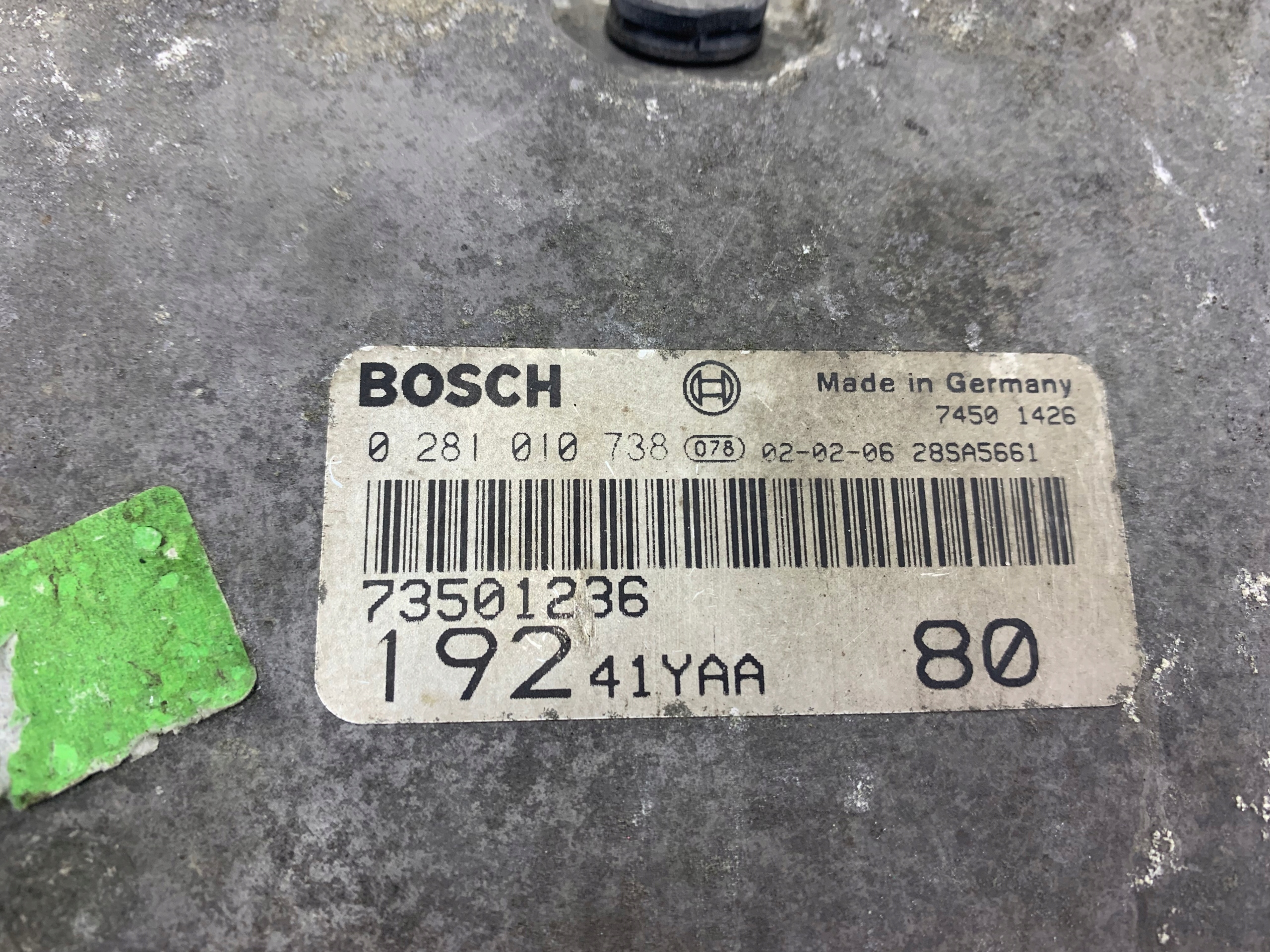 FIAT STILO 1.9 JTD unité de commande électronique uce moteur 73501236