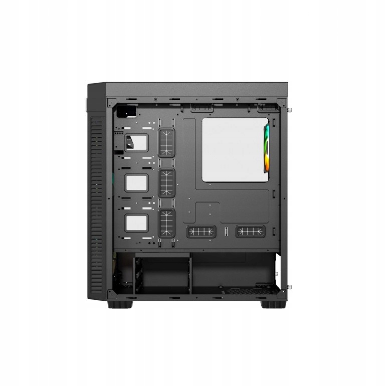 DUŻA OBUDOWA PC FORNAX K700 GAMING ATX OKNO SZKŁO CZARNA 4 wentylatory ARGB Standard płyty głównej ATX Extended ATX (EATX) ITX