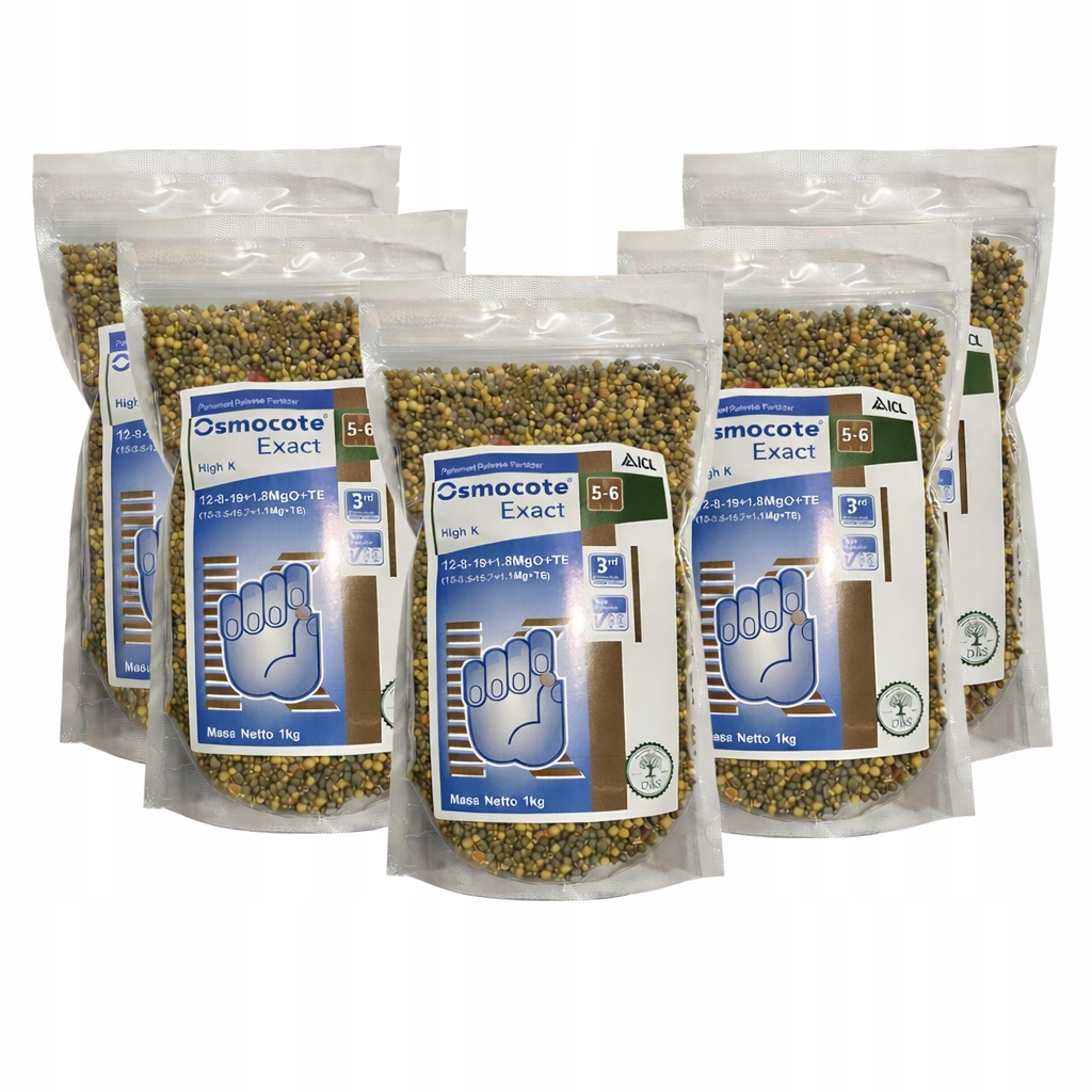 Osmocote Exact High K 12-8-19+1,8 MgO 5-6M rośliny doniczkowe i byliny 5KG
