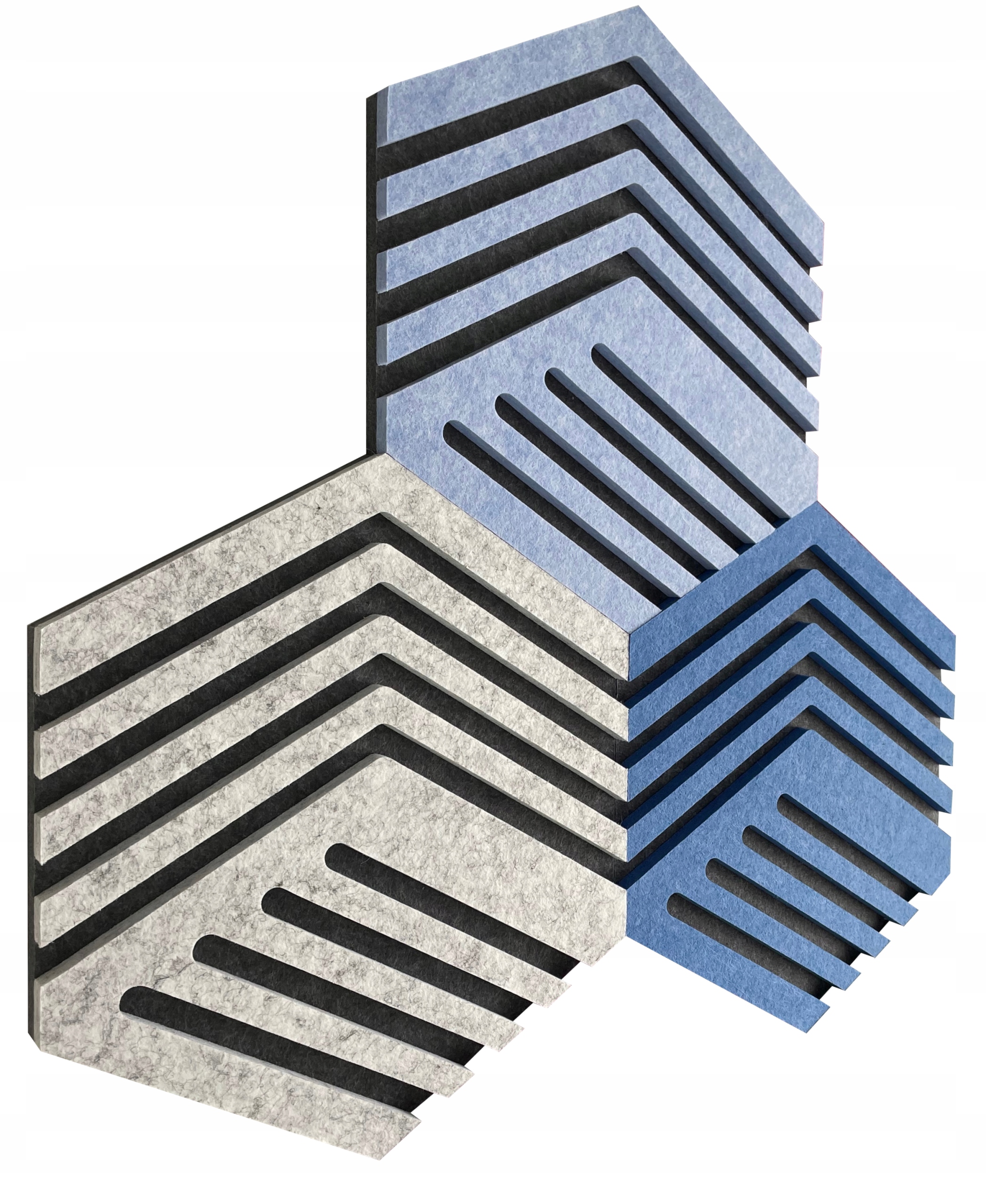 

Panel dekoracyjny Hexagon efekt 3D, 18mm, kolory.