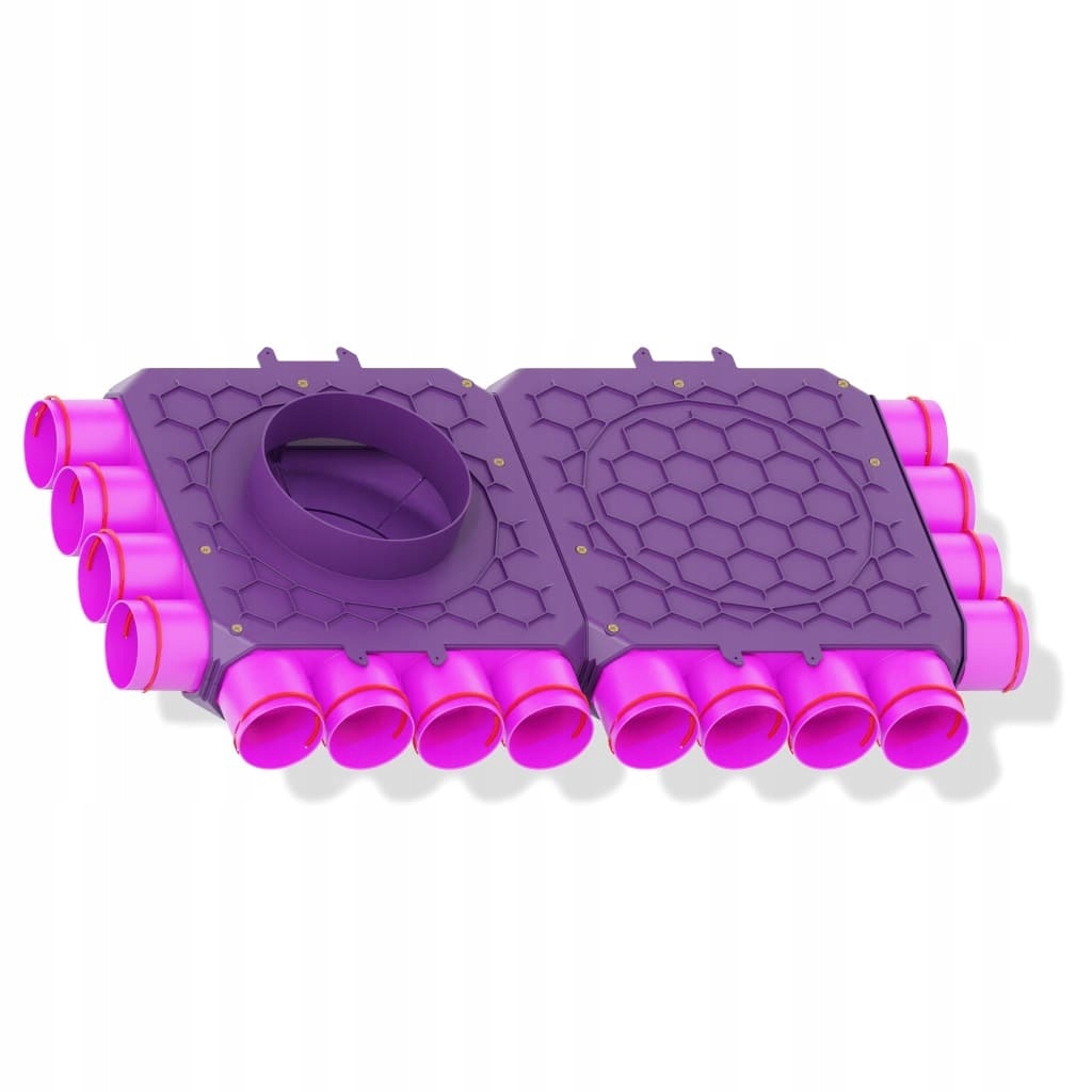 Jednořadý úhlový rozdělovač 16-75-200 (4+8+4+0) Max-vent