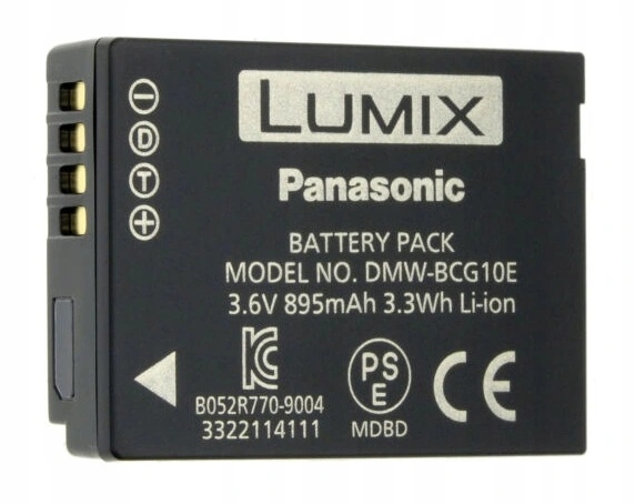 Oryginał Panasonic DMW-BCG10e DMW-BCG10 f-ra Vat