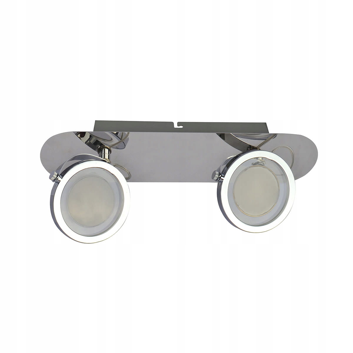 Stropní Led lampa dvojitá, nastavitelná, chrom 3000K Italux