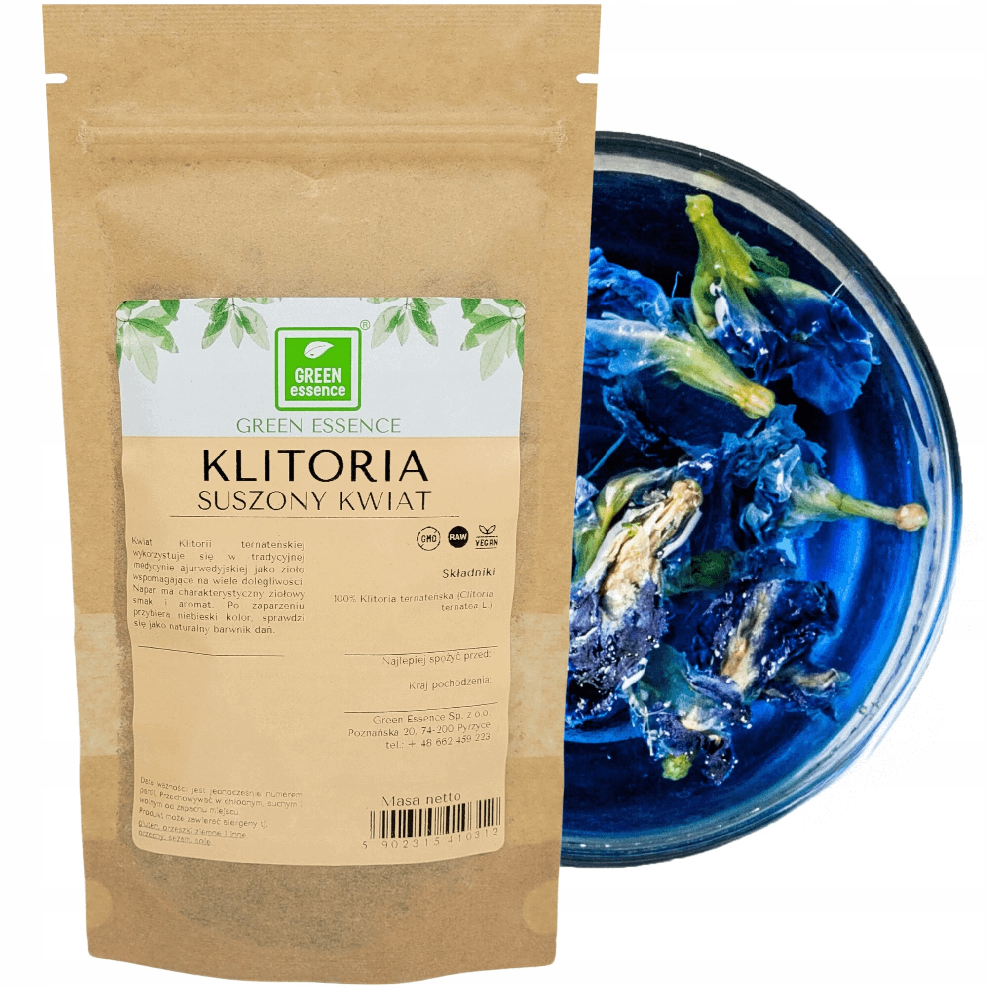 

Klitoria Ternateńska Kwiat Clitoria Blue Tea 25g
