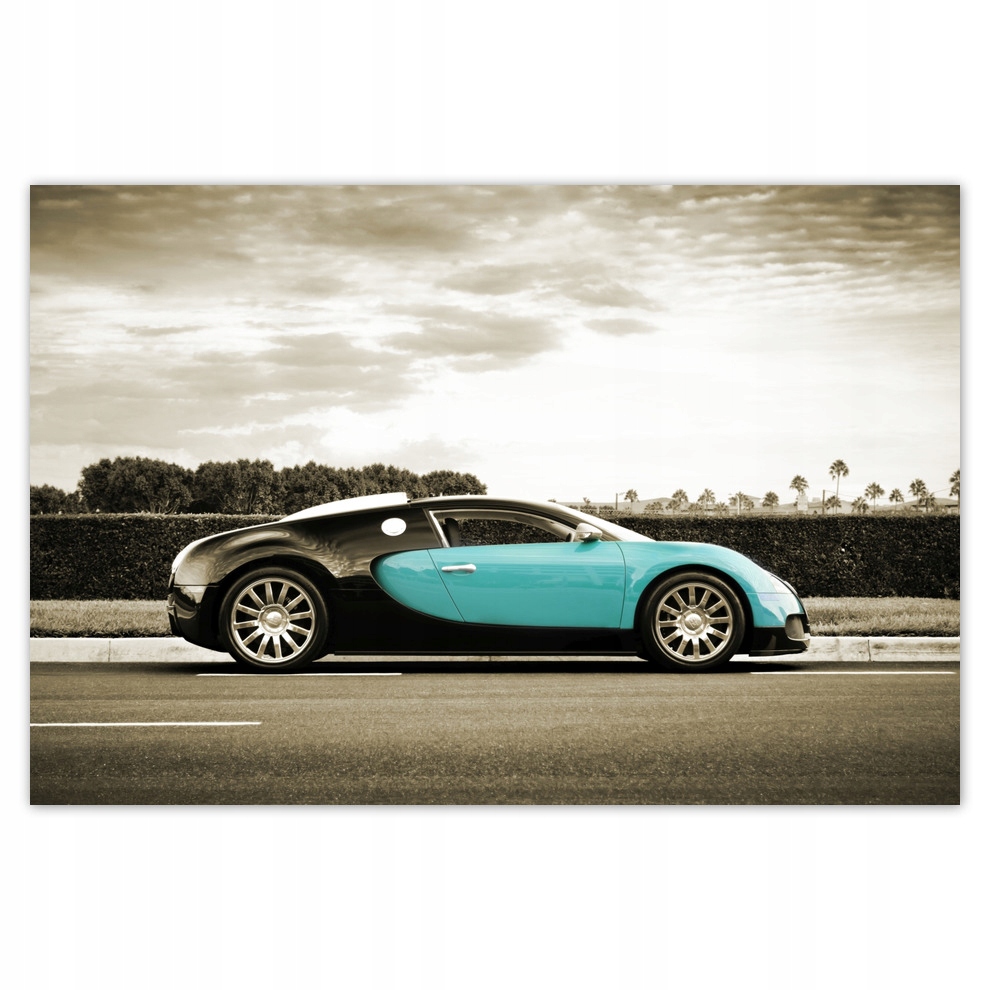 

Plakaty 93x62 Turkusowe Bugatti Auto