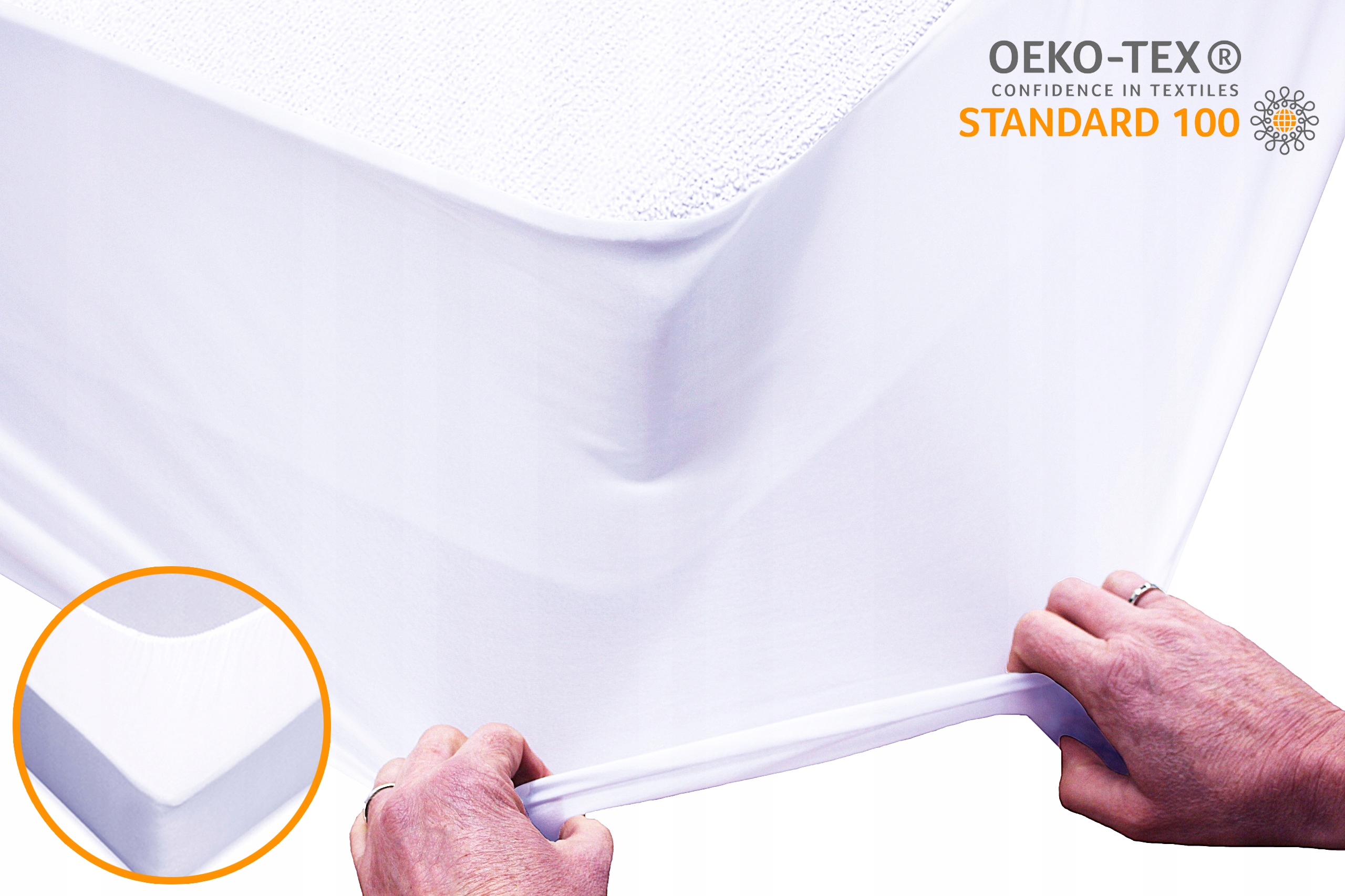 OCHRANIACZ POKROWIEC NAKŁADKA NA MATERAC 90x160 WODOODPORNA GUMKA DOOKOŁA