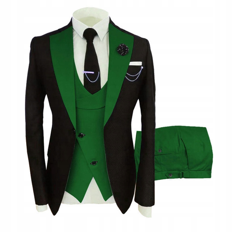 elegancki garnitur męski garnitur pana młodegoq Fason regular