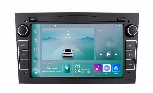 Radio 2 Din Navigace Android Opel Vectra C Zafira Astra H Corsa Black