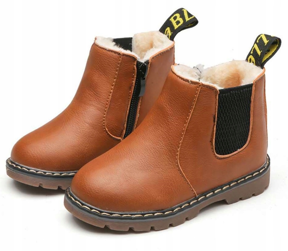

Ocieplane Trapery Buty Zimowe Botki Dziecięce