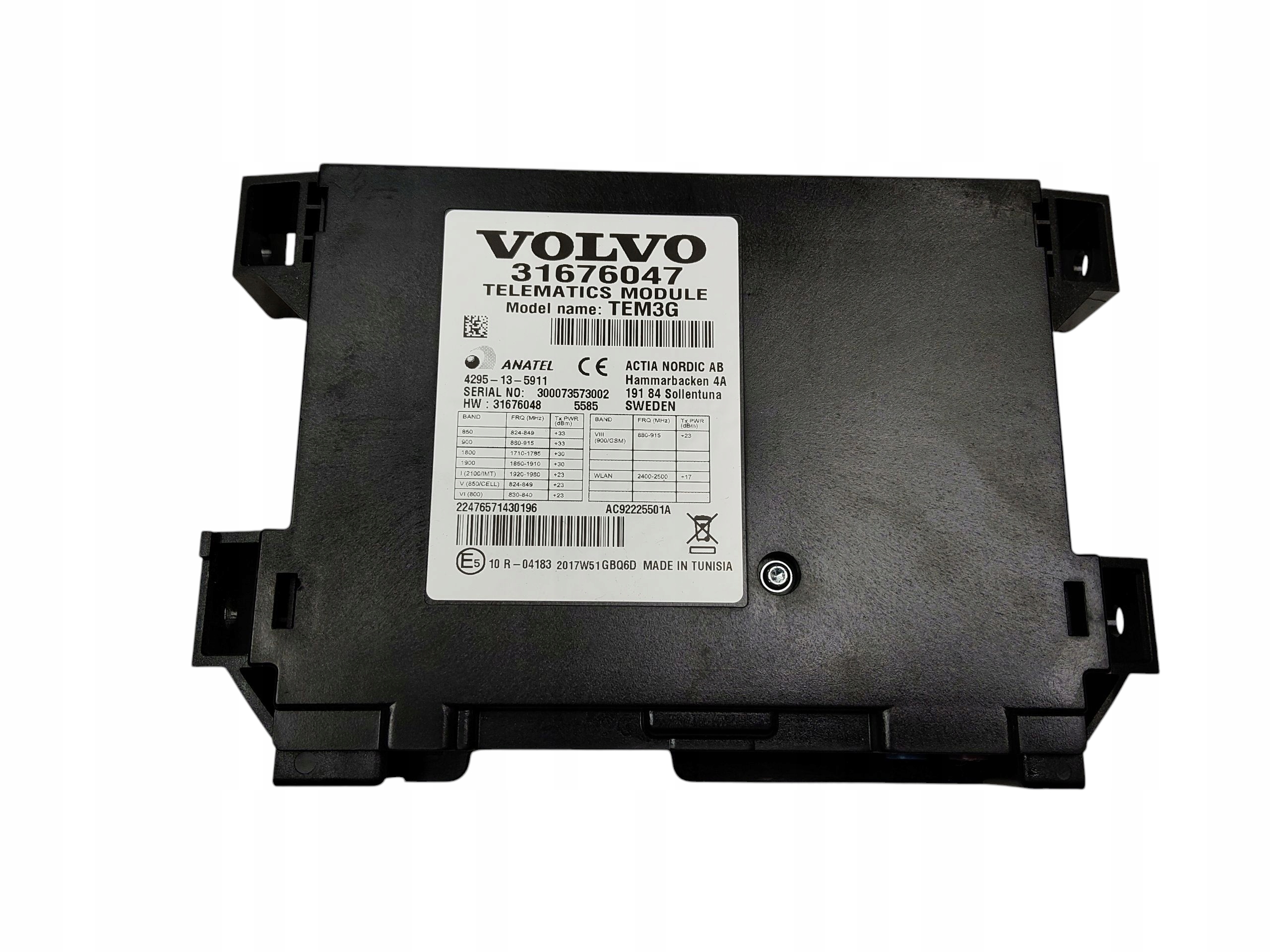 modulo Centralina TELEFONU VOLVO V40 II V60 e LIFT 31676047