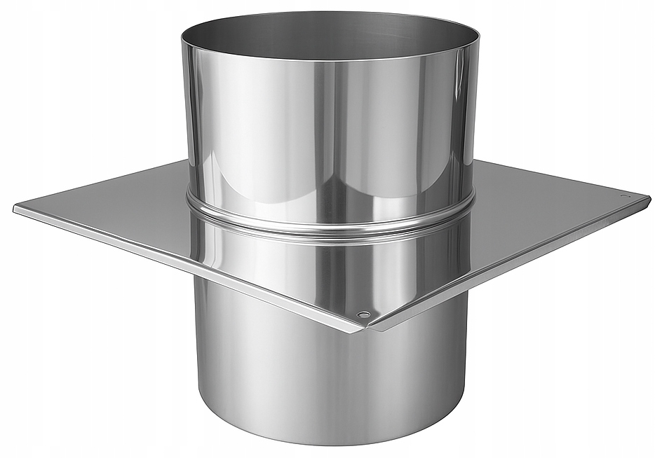 Płyta kominowa przelotowa podstawa na komin spalinowy fi 160 kwasoodporna