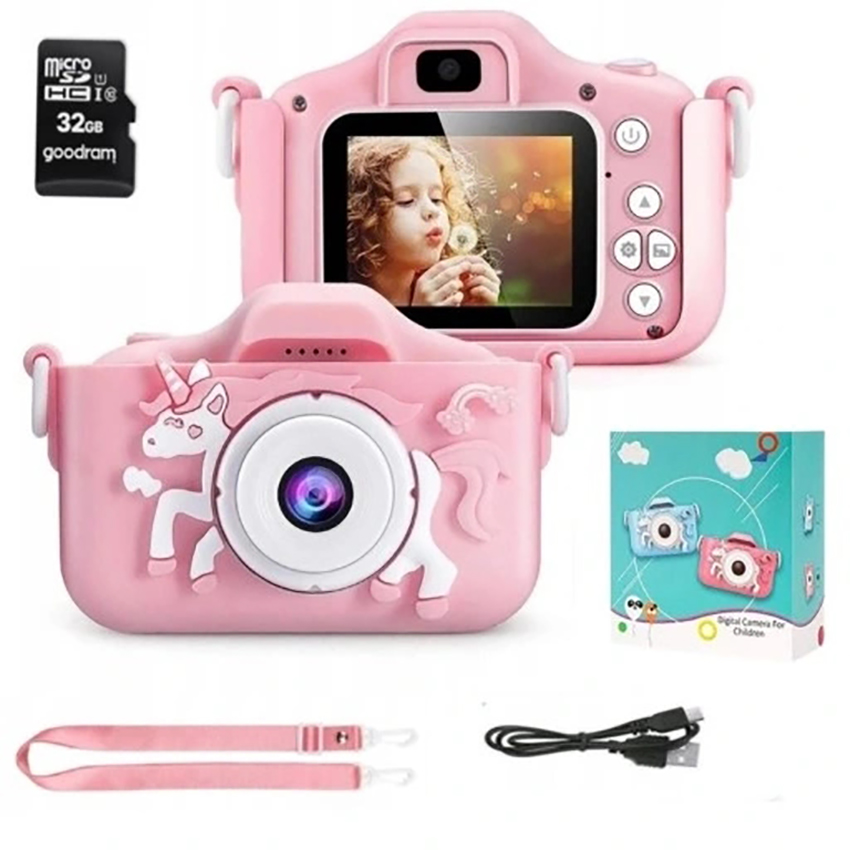CYFROWY APARAT DLA DZIECI APARAT JEDNOROŻEC, DZIECIĘCY APARAT FOTOGRAFICZNY
