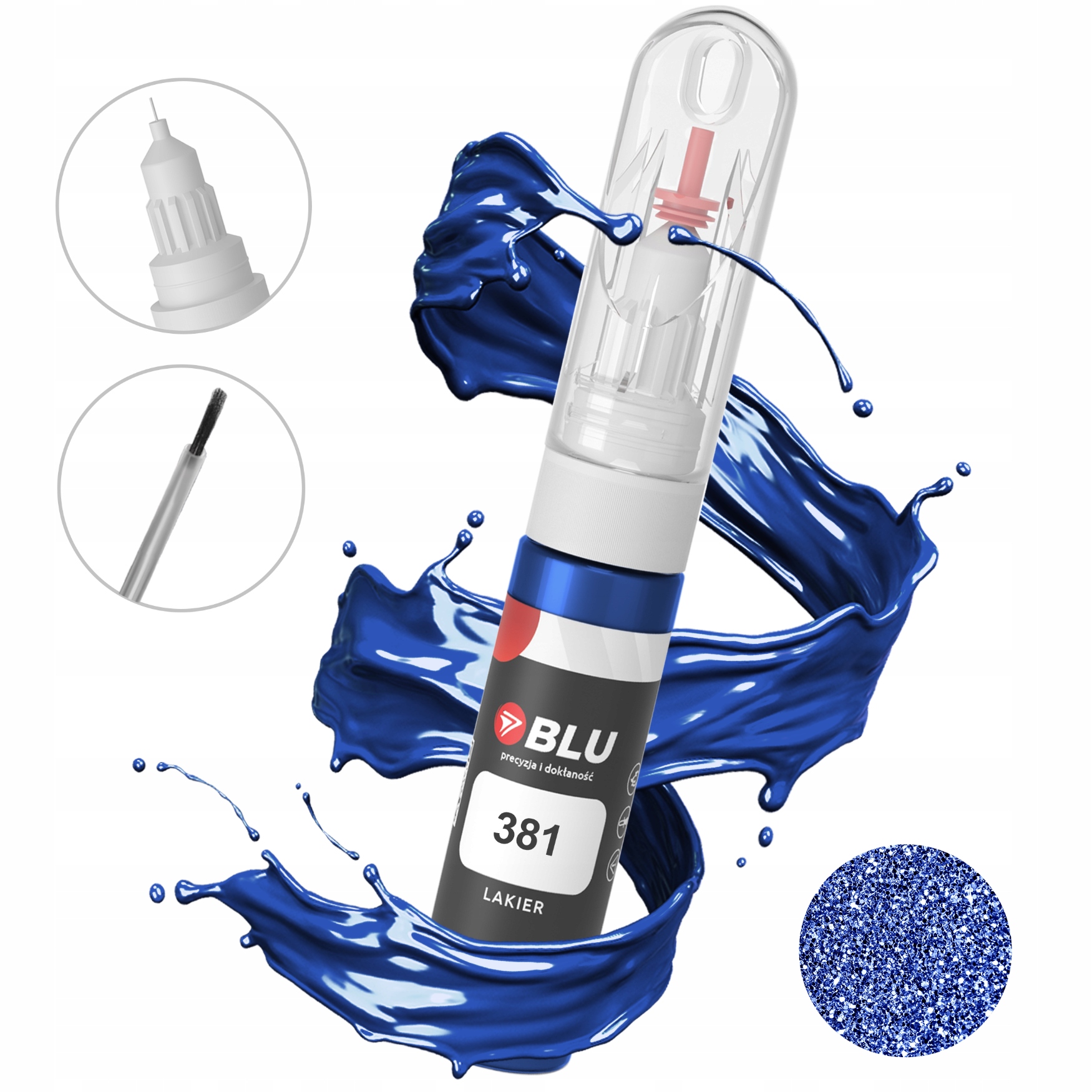 Lakier zaprawka samochodowa 381 niebieski lemansblue do Bmw 2in1 Blu