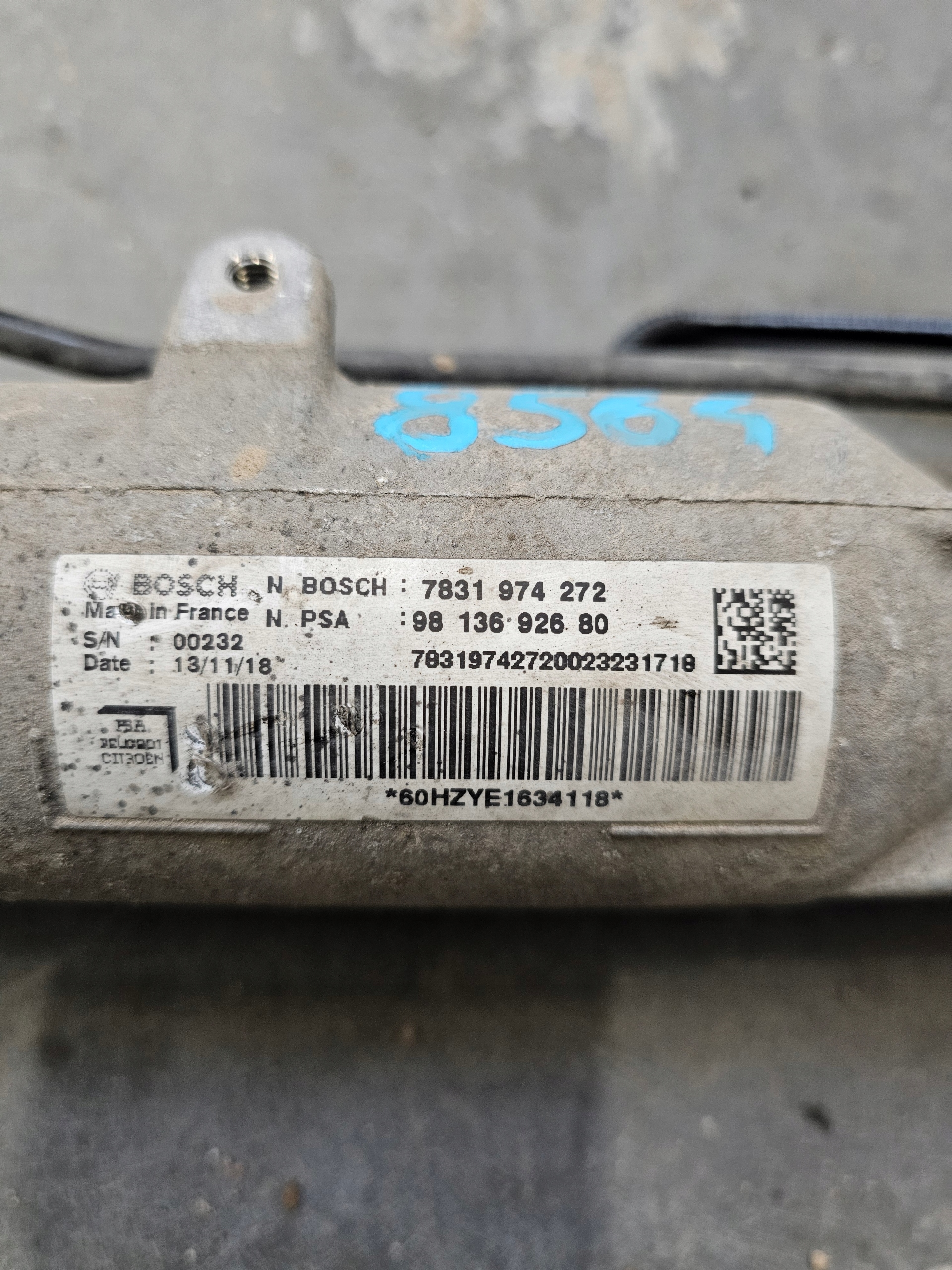 drag rod servo steering control EXPERT JUMPY III 3 PROACE II 9813692680