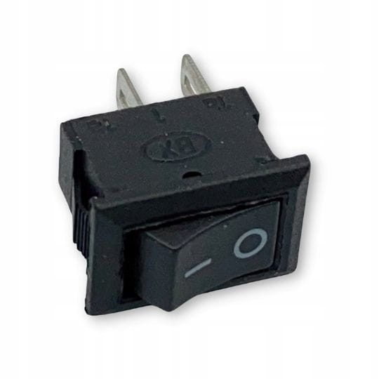 Przełącznik kołyskowy KCD11 Mini 3A 250V czarny ON - OFF switch włącznik
