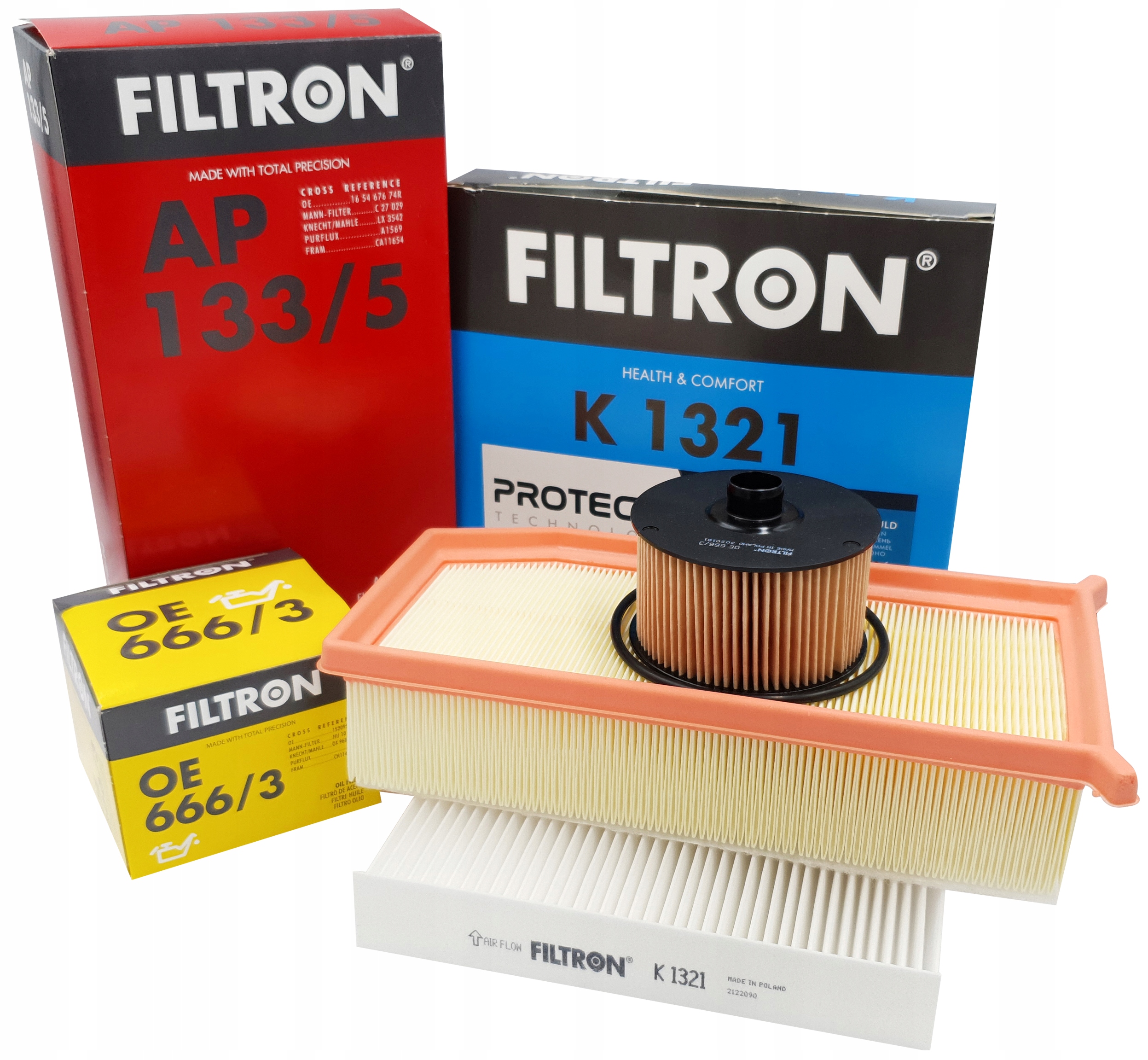 FILTRON ZESTAW FILTRÓW RENAULT CLIO IV 0.9 1.2 TCE