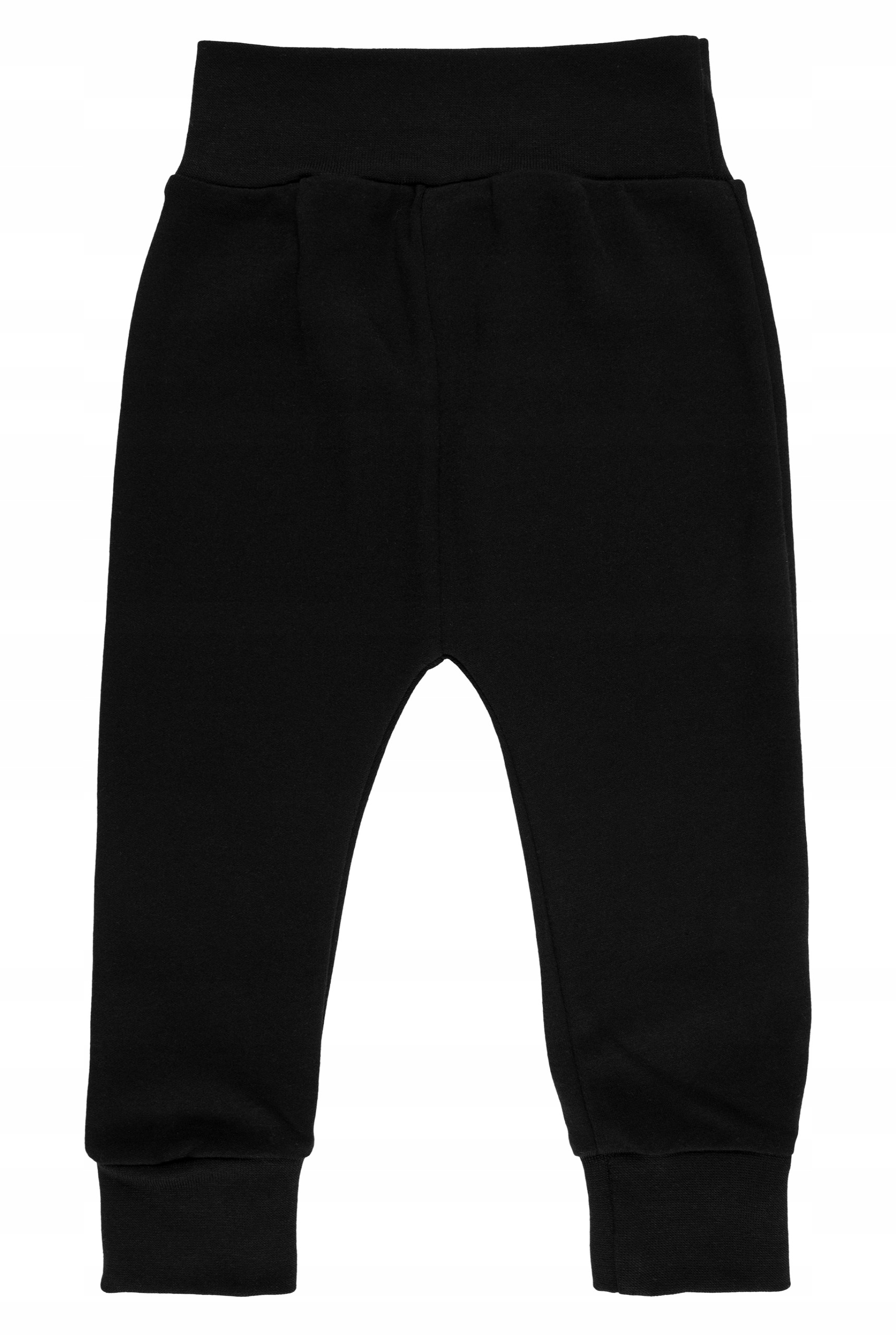 Spodnie dziecięce bawełniane czarne r. 62/68