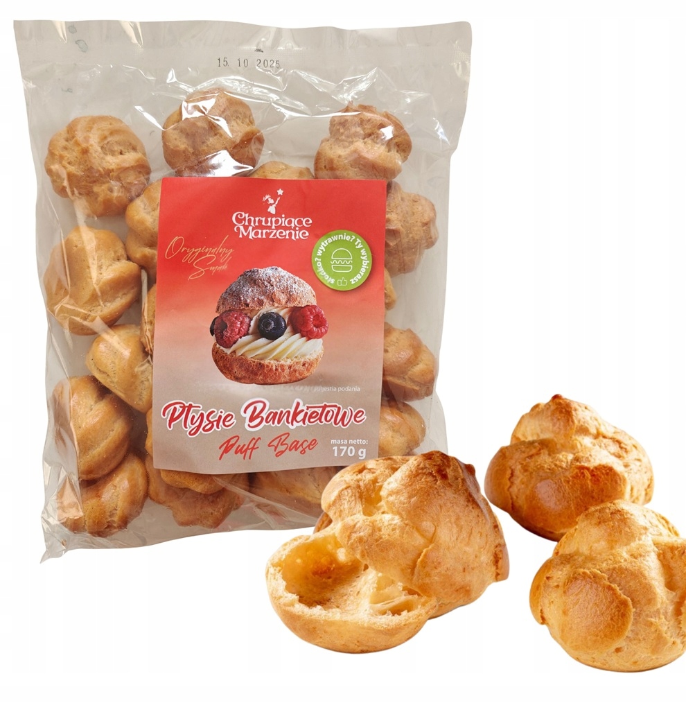 Levně Ptysie Banketové Těsto Korpusy na plnění 8 kusů 170 g