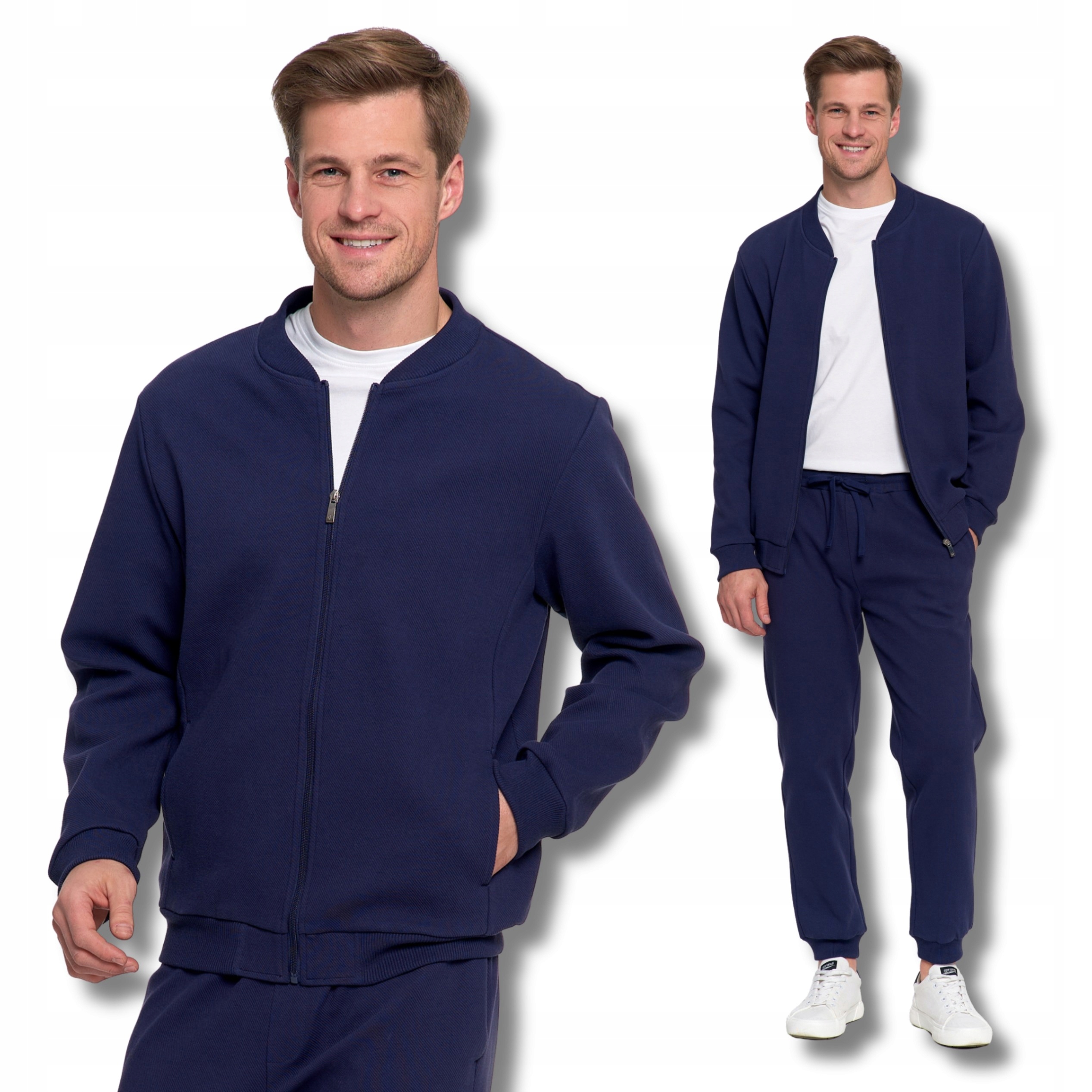 Elegantní Pánská Mikina Se Stojáčkem Límecem A Zipem S Moraj Strukturou 3XL